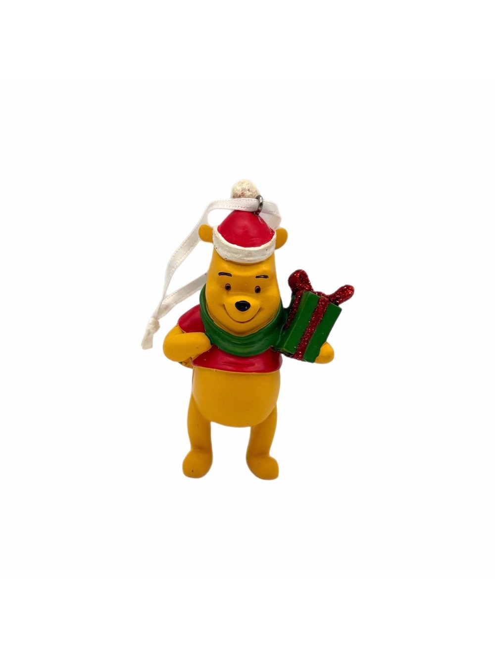 Hallmark Disney 3” Winnie the Pooh Holding Present Resin Christmas Ornament